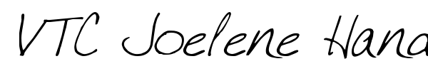 VTC Joelene Hand font preview